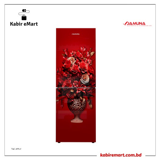 JE6-BM2F6QD Red Flower jamuna Refrigerator