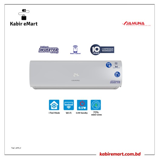 JEDC-18SMART-1.5Ton (Inverter, UV Care, Wi-Fi) Jamuna Air Conditioner