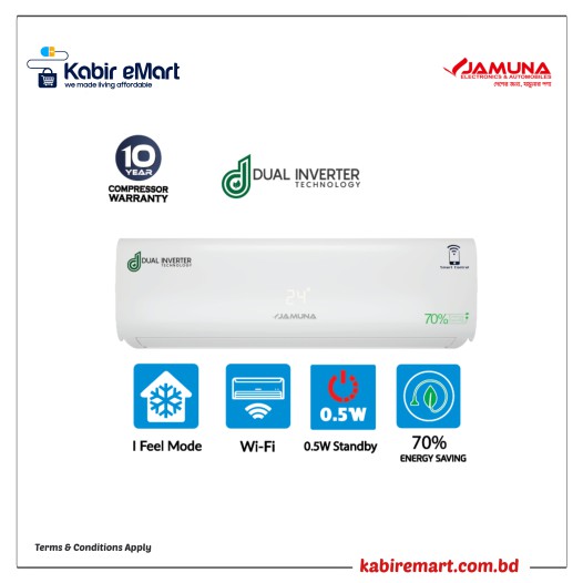 JEDC-24DUAL-S-2Ton (DUAL INVERTER WITH Wi-Fi)Jamuna Air Conditioner