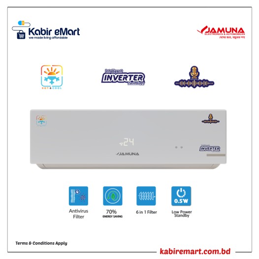 JEDH-18 DOCTOR-1.5Ton (voice control, Inverter, Hot & Cool) Jamuna Air Conditioner