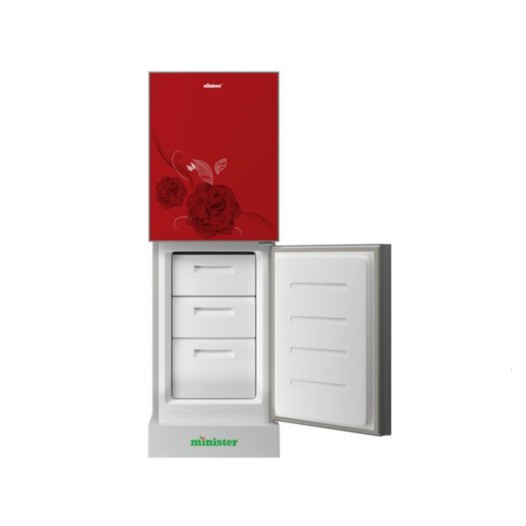 Minister M-175G NEW RED WITH FLOWER Minister Refrigerator