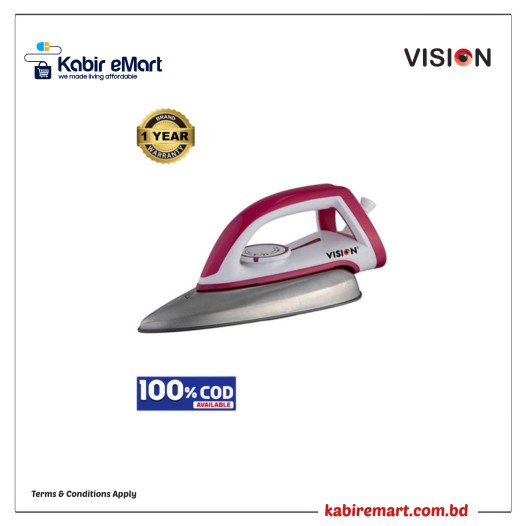 VISION Electronic Iron VIS-DEI-011 Pink