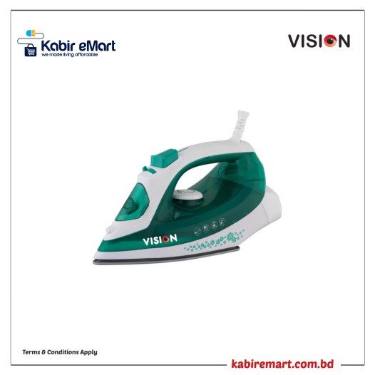 VISION Electronic Iron 1200W with Overheat and Burn Protection VIS-SEI-005 Green