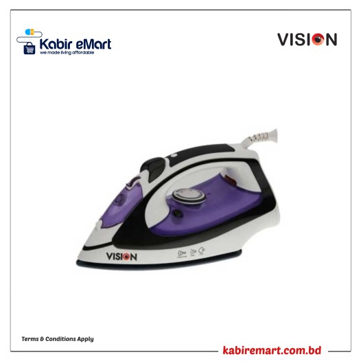 Vision Stream Electric Iron 2200W with Overheat Protection and Shock and Burn Proof