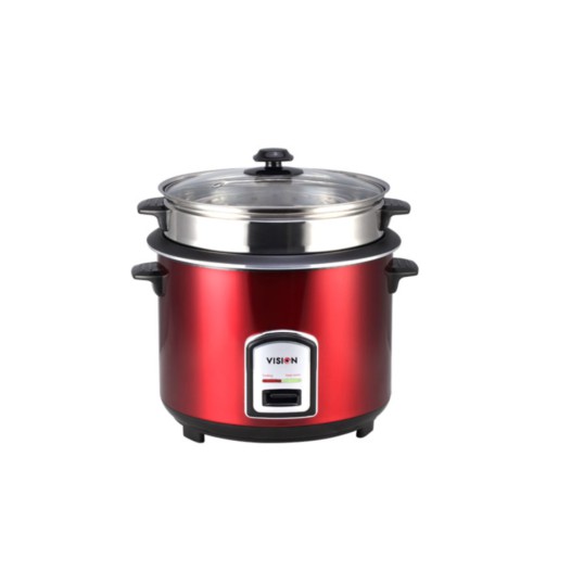 VISION Rice Cooker 1.8 L REL-40-06 SS Red (Double Pot)