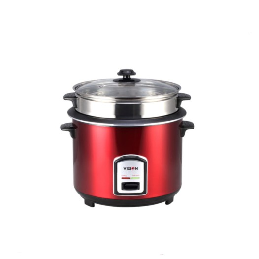 VISION Rice Cooker 3.0 Ltr 100 SS Red