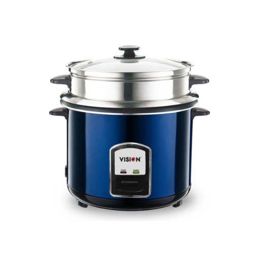 VISION Rice Cooker 3.0 Liter REL-50-05 SS Blue (Double Pot)