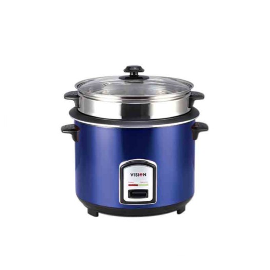 VISION Rice Cooker 1.8 L 40-06 SS Blue Double Pot