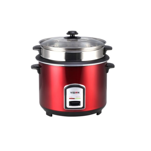 VISION Rice Cooker  1.0 L 100 SS Red (Single Pot)