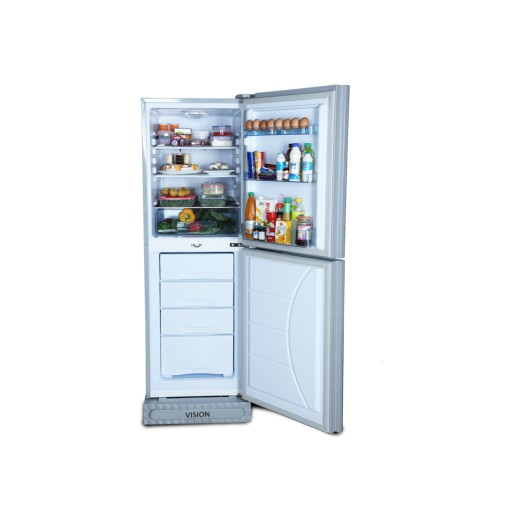 VISION Glass Door Refrigerator RE-238 Liter Mirror Jaba Flower Bottom Mount Vision Refrigerator