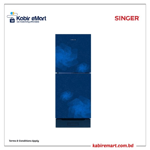 SINGER Top Mount Refrigerator | 200 Ltr | FTDS200-BUG | Blue Singer Refrigerator