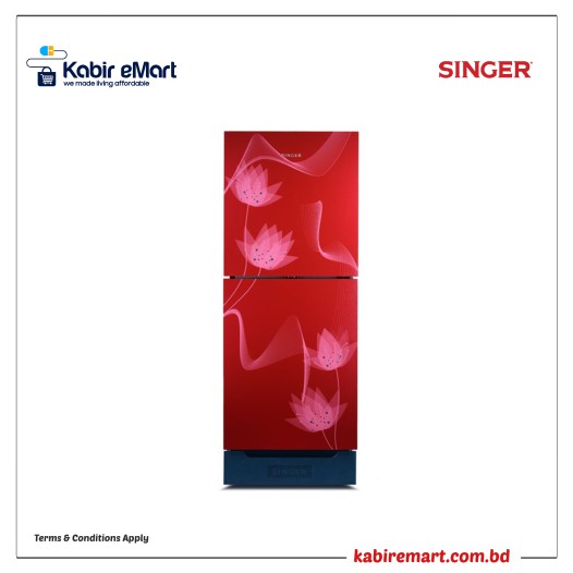 SINGER Top Mount Refrigerator  231 Ltr  FTDS230Z-RG  RED  Refrigerator