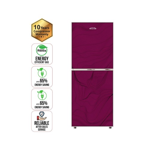 SINGER Top Mount Refrigerator  333 Ltr  BCD-333R-MPG  Marble Purple Refrigerator