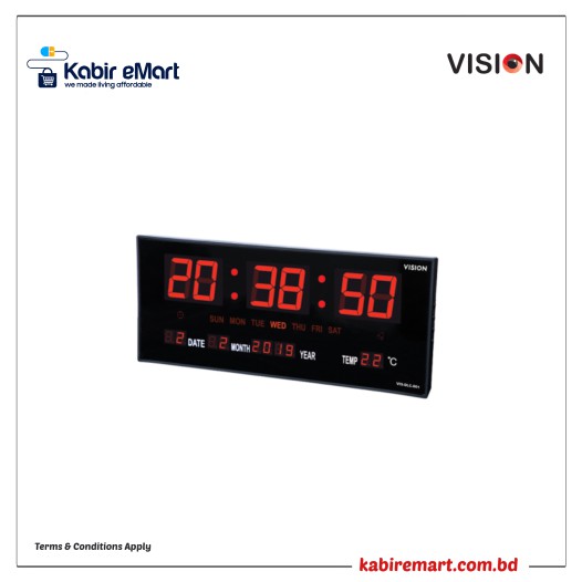 Vision Digital LED Clock REL-VIS-DLC-001