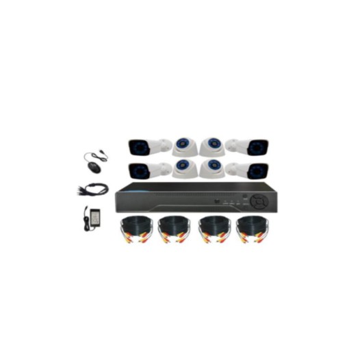 VISION CCTV 8CH 2MP DVR KIT BK-AH7208DB