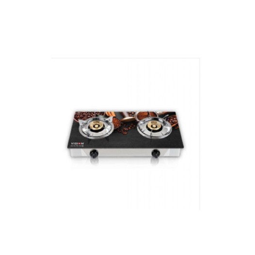 VSN NG Double Glass Gstv Chocolate 3D Vision Gas Stove