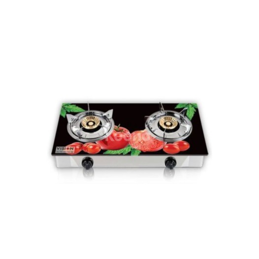 VSN LPG Double Glass Gstv Tomatino 3D Vision Gas Stove