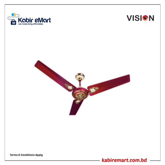 VISION Royal Ceiling Fan 56 (Maroon)