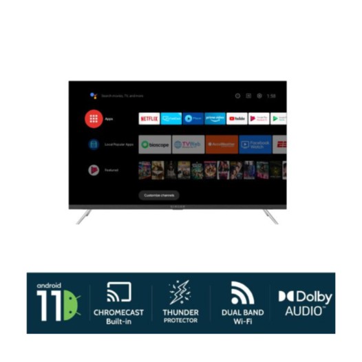 SINGER ANDROID TV  S43 SLE43A50WSATV Television