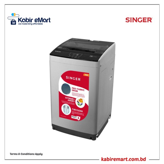 SINGER Auto Top Loading Washing Machine 7.0 KG S100ATL70ISMJS1 Washing Machine