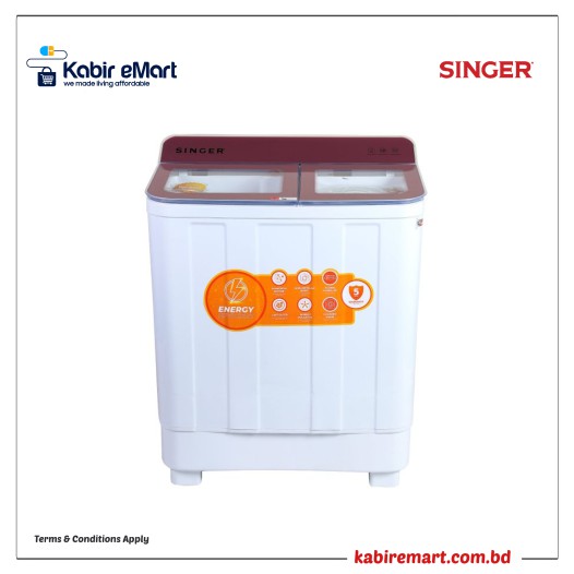 SINGER Semi Auto Washing Machine 9.0 KG S300ATT90ATPKF1