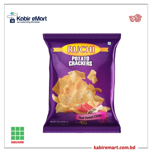 Ruchi Potato Crackers, Thai Sweet Chilli, 25gm