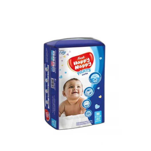 Fresh Happy Nappy Pant Diaper M (7- 12 kg) 40 pcs