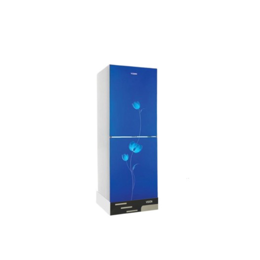 Vision Glass Door Refrigerator RE-160L Blue FL-BM