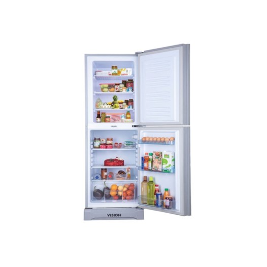 VISION Glass Door Refrigerator RE-356 Liter Red Flower Top Mount