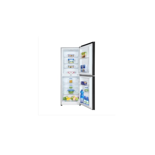 VISION Glass Door Refrigerator RE-222L Mirror Purple Flower Top Mount