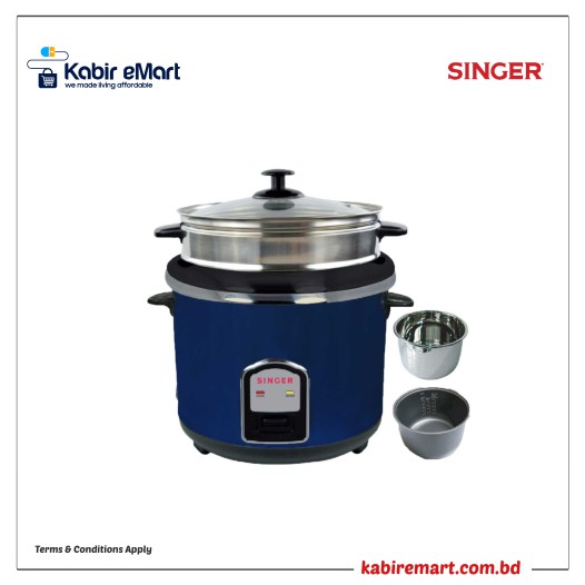 SINGER Rice Cooker 1.8L-SRCDB9918PRIME (Double Pot)