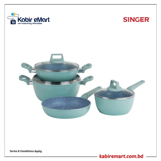 SINGER EMBER (7 PIECE COOKWARE SET)