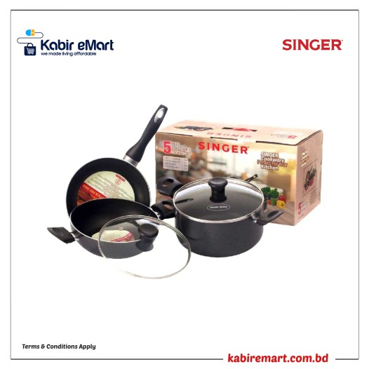 SINGER Non Stick Cooking Giftbox  5 Pcs Kitchen Cookware