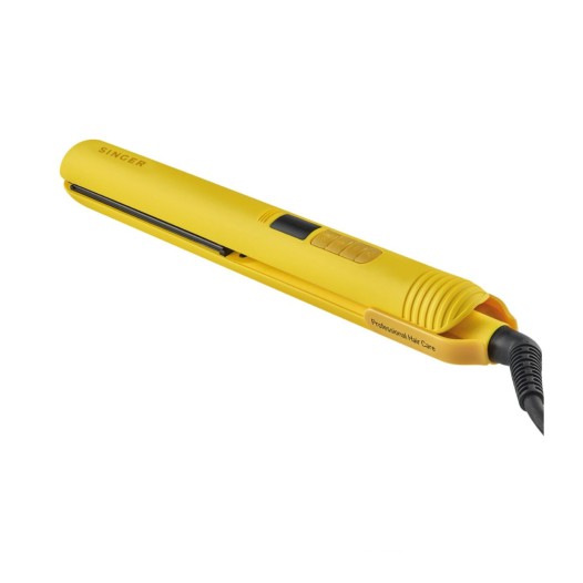 SINGER Hair Straightener Botanika Yellow