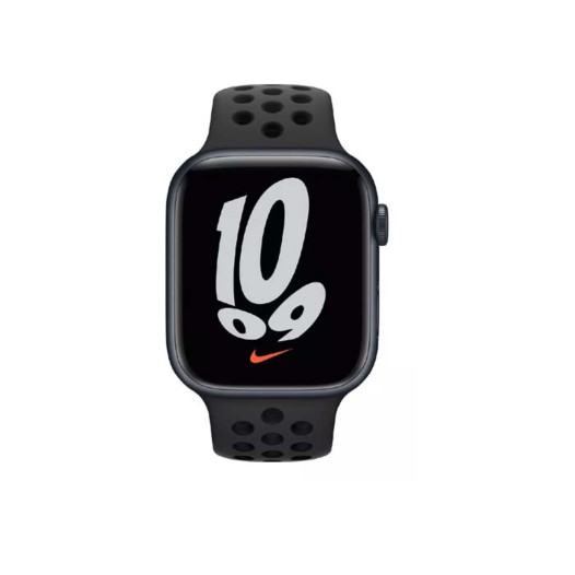 Apple Watch Nike Series 7 GPS, 45mm Midnight Aluminum Case with Nike Sport Band