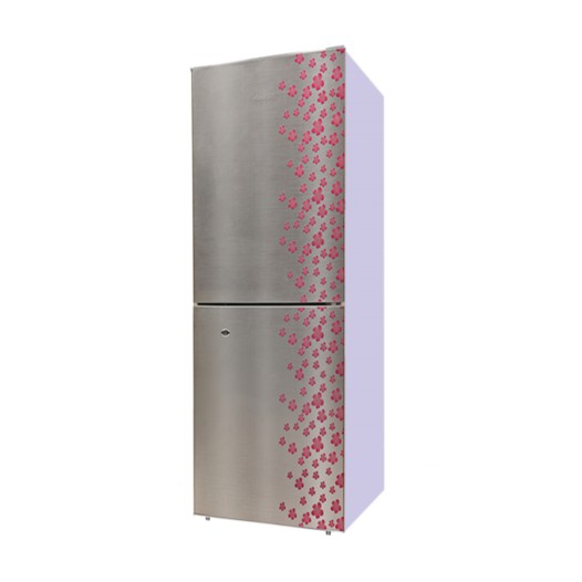 JR-UES634800 Glossy Shining Gray Silver Flower Jamuna Refrigerator