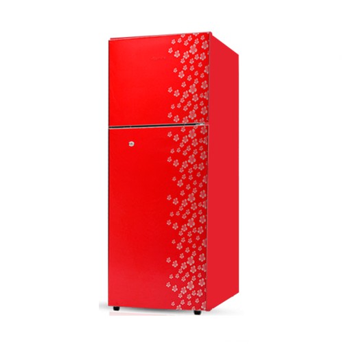 JR-UES633300 Glossy Shining Red Flower Jamuna Refrigerator