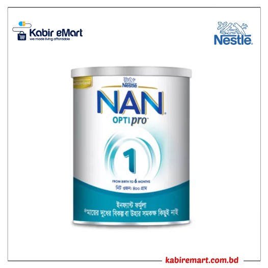 Nestlé Nan Optipro 1 Formula Milk Powder (0-6 M) 400 gm