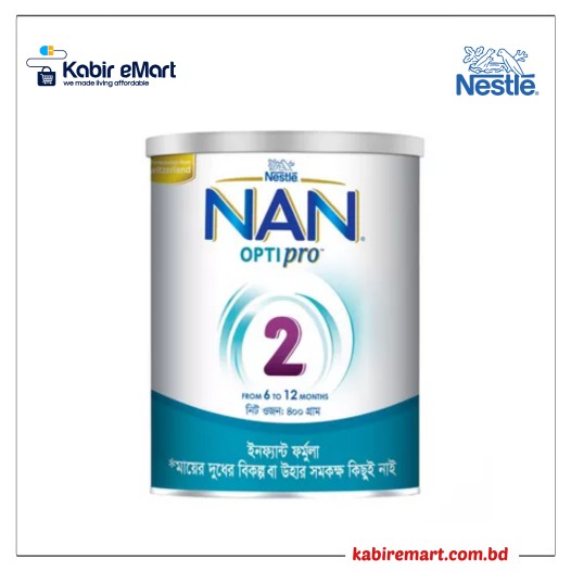 Nestlé Nan Optipro 2 Formula Milk Powder (6 M+) 400 gm