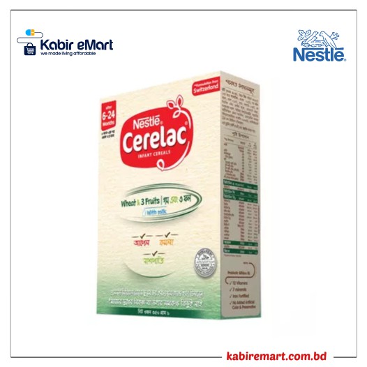 Nestlé Cerelac 1 Wheat & Three Fruits (6 M+) 350 gm