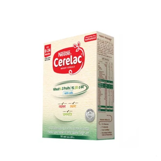 Nestlé Cerelac 1 Wheat & Three Fruits (6 M+) 350 gm