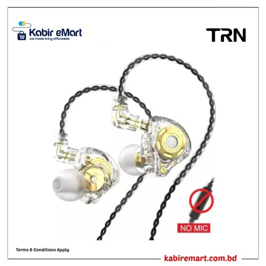 TRN MT1 Pro Professional Hi-Fi Dynamic Driver In-Ear Monitor Earphone