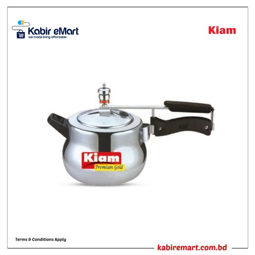 Kiam Premium Gold Pressure Cooker 5.5 Litre