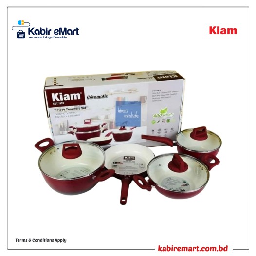 Kiam Die-Casting 7 set Non-Stick Pan Ceramic Coated