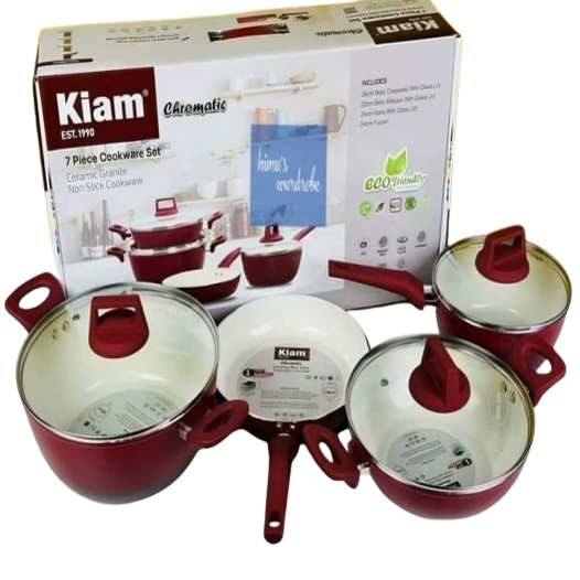 Kiam Die-Casting 7 set Non-Stick Pan Ceramic Coated