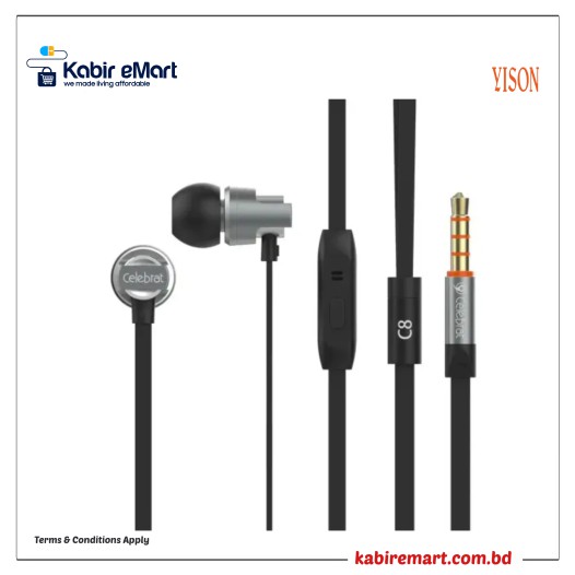 Yison Celebrat C8 Super Bass Solid Metal Earphone