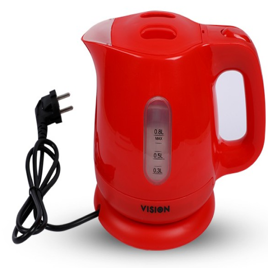 VISION Electric Kettle 0.8 Liter Red (VSN-EK-01)