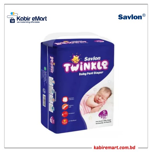 Savlon Twinkle Baby Pant Diaper S 8 kg