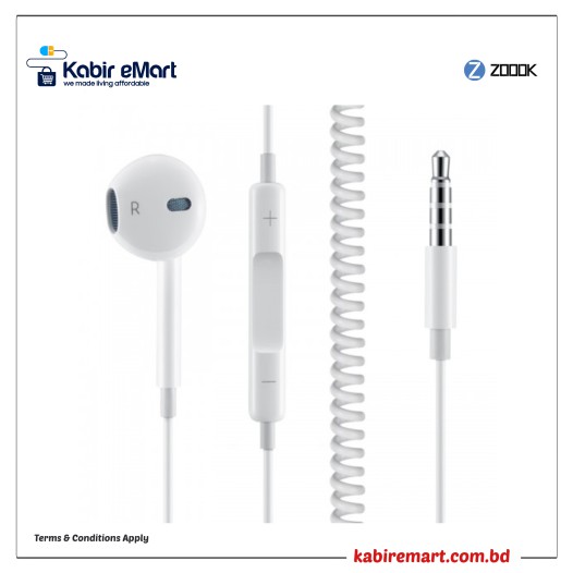 ZOOOK ZM-ONE EAR Single Stereo Earbud Headphone with Mic