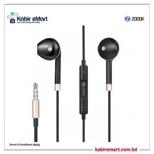 ZOOOK Tulip Premium Metallic Earphones with MIC